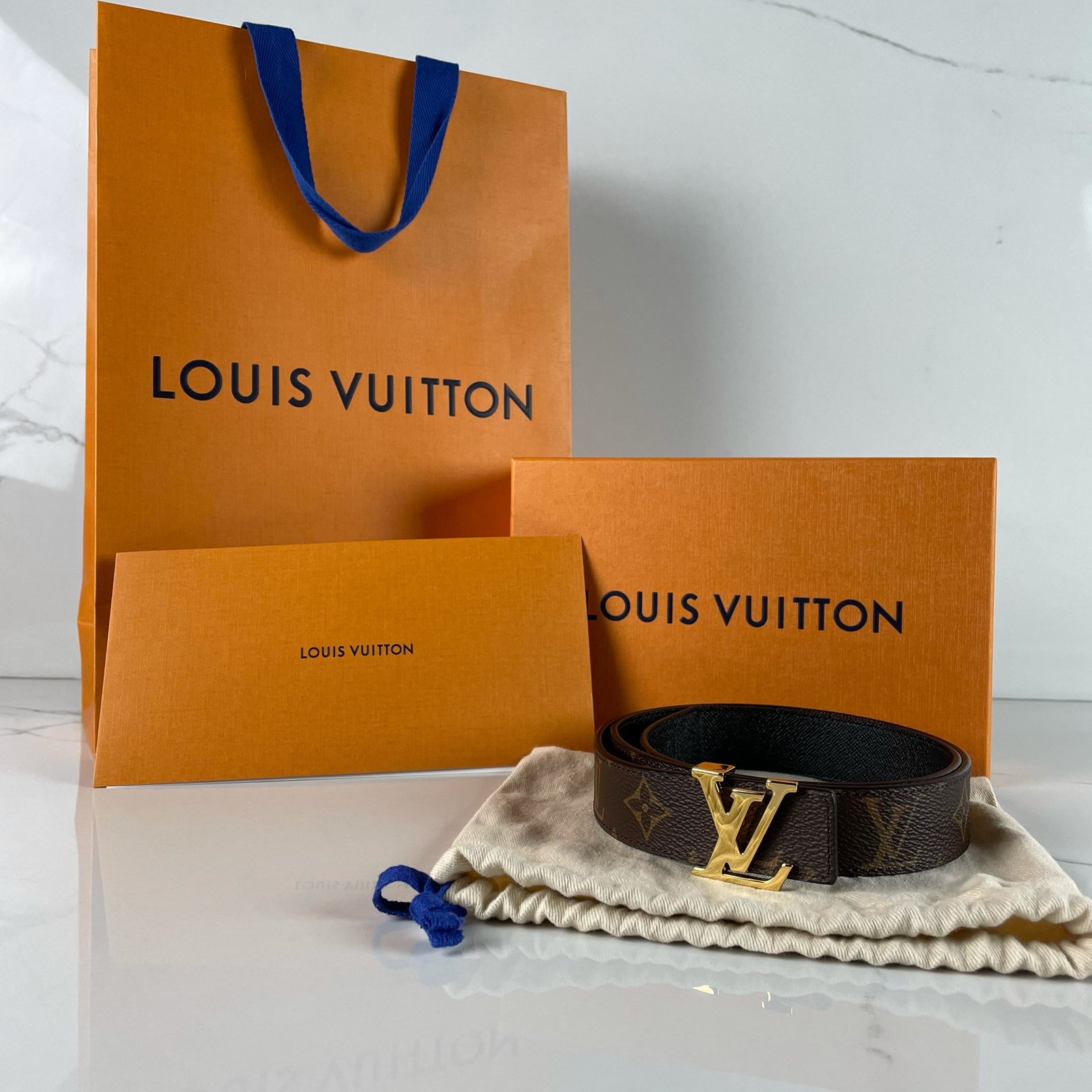 LOUIS VUITTON Ceinture LV 30 Monogram Réversible – Image 2