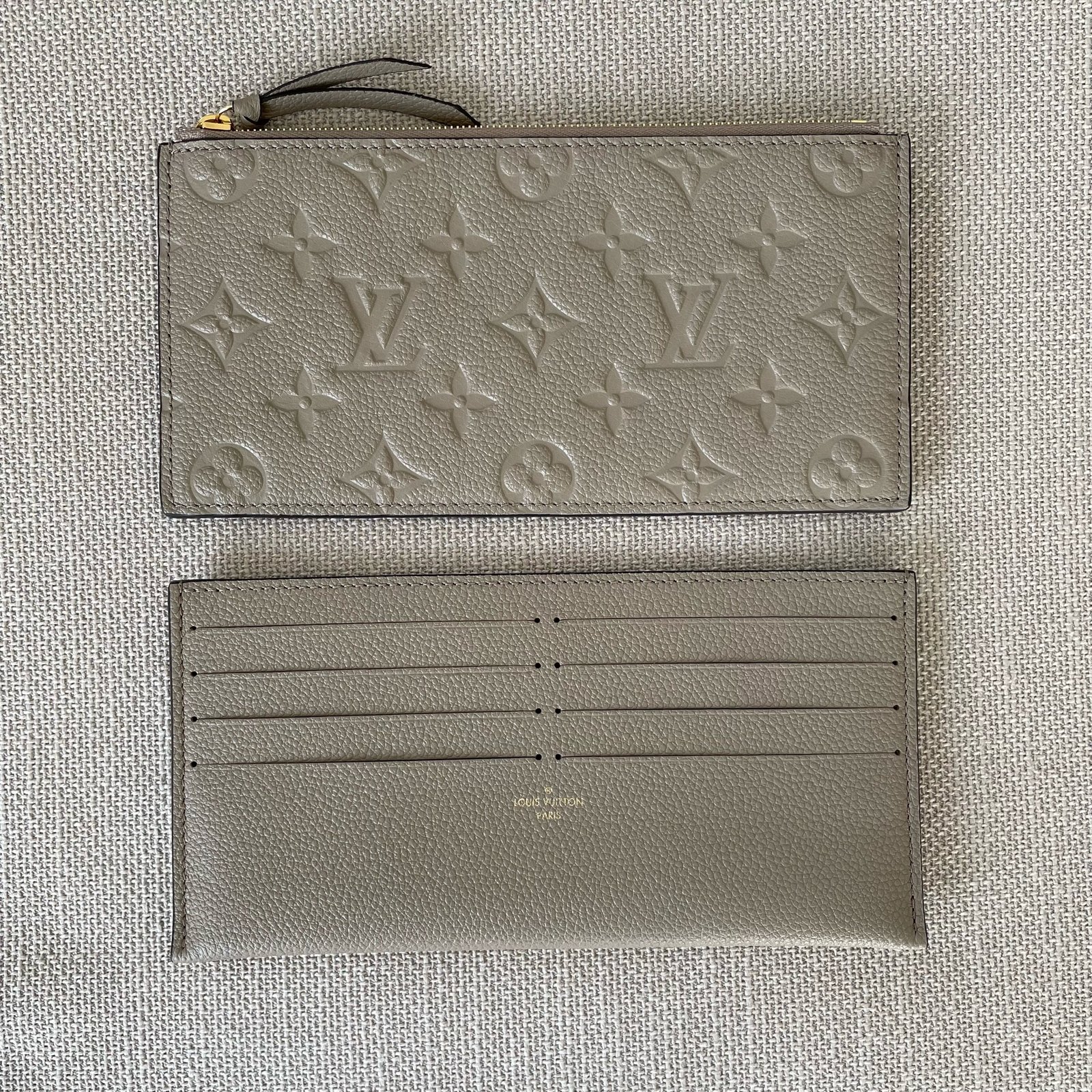 LOUIS VUITTON Flat Pocket and Zipped Pocket