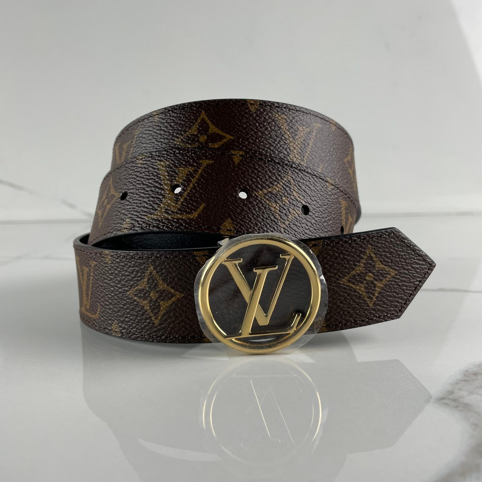LOUIS VUITTON Ceinture LV Circle 35 mm Réversible – Image 5