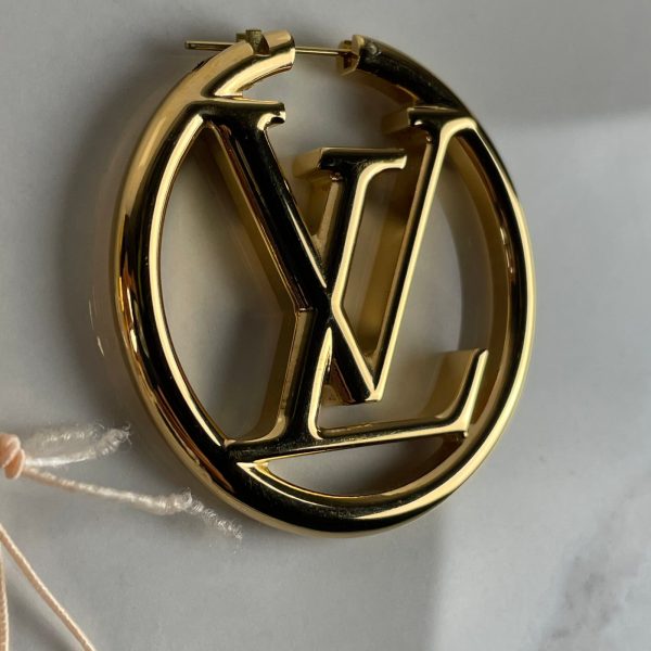 LOUIS VUITTON Louise Hoop Earrings – Image 7