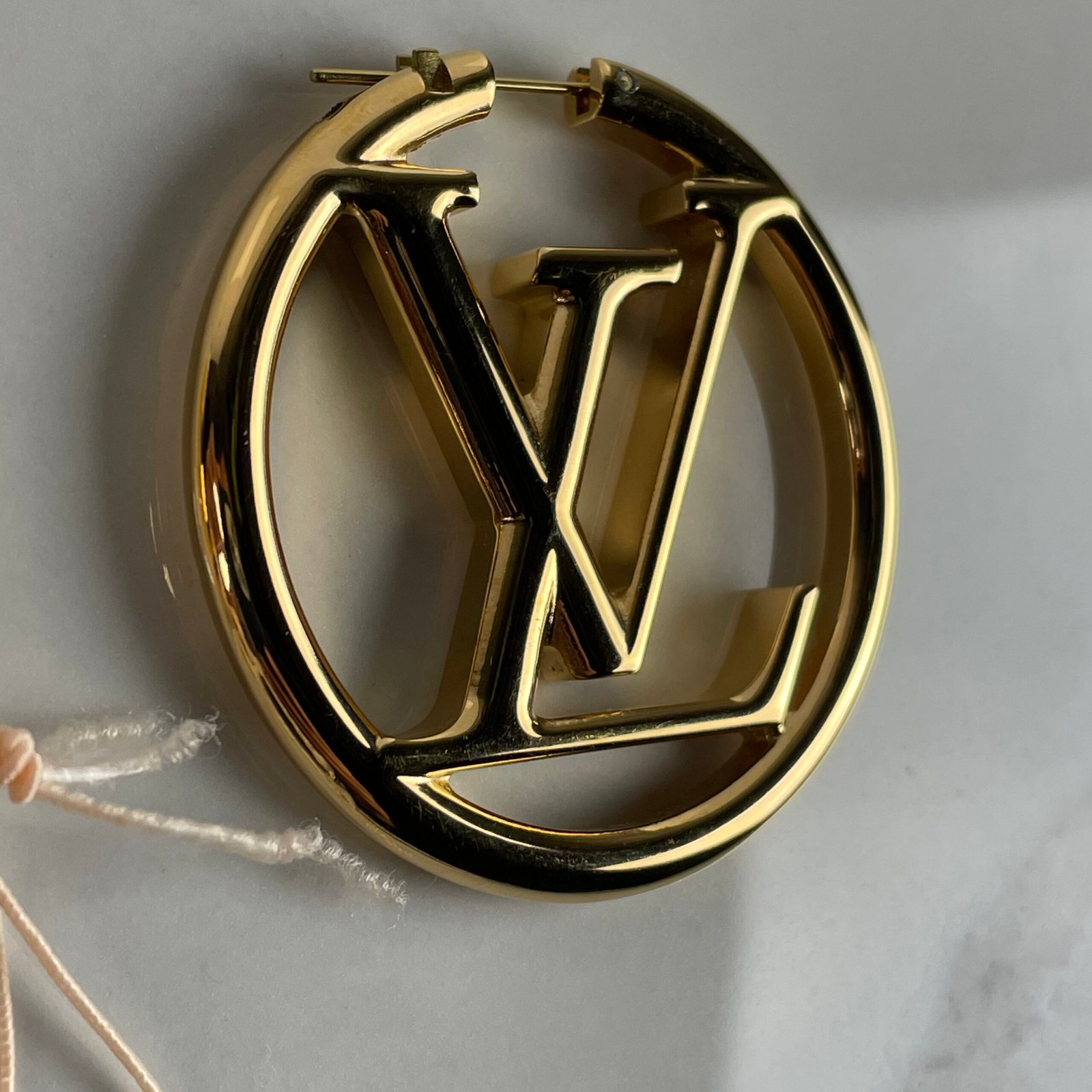 LOUIS VUITTON Louise Hoop Earrings – Image 7