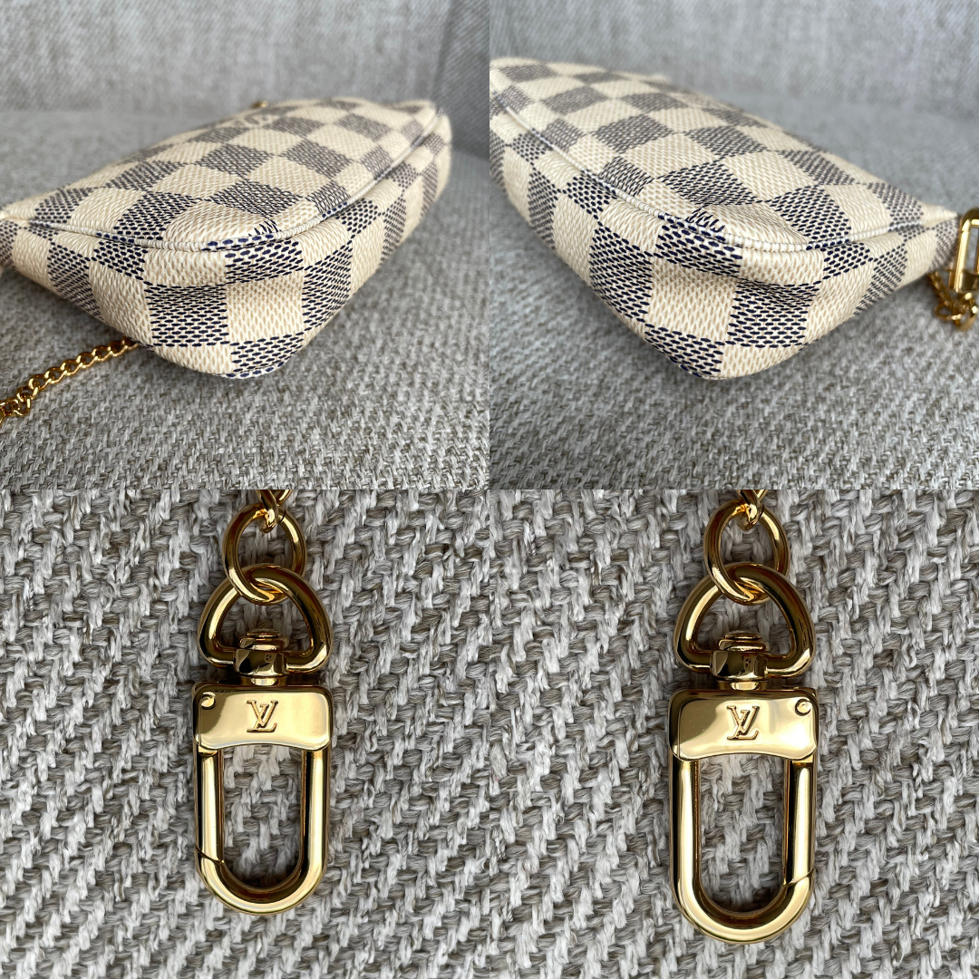 Louis Vuitton Mini Pochette Accessoires Damier Azur – Image 10